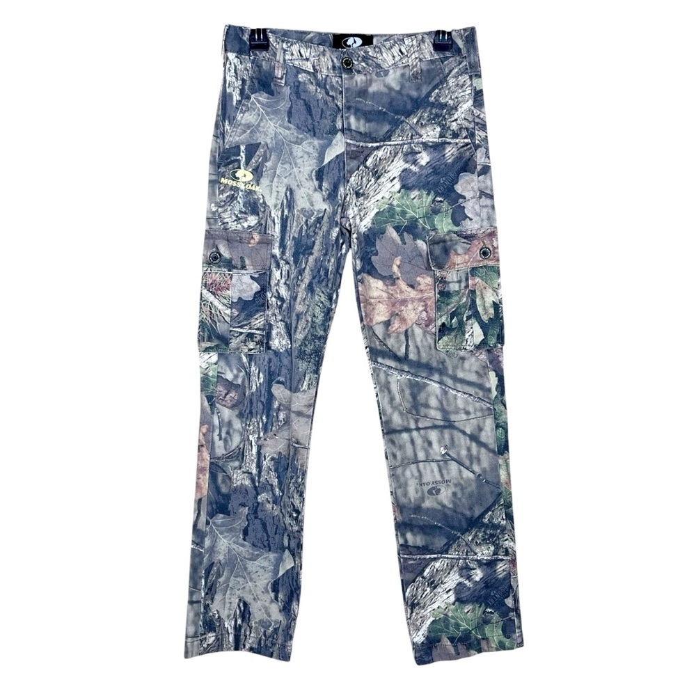 Mossy Oak Cargo Pants Boys 14/16 Camo Breakup Infinity Hunting Outdoor Straight